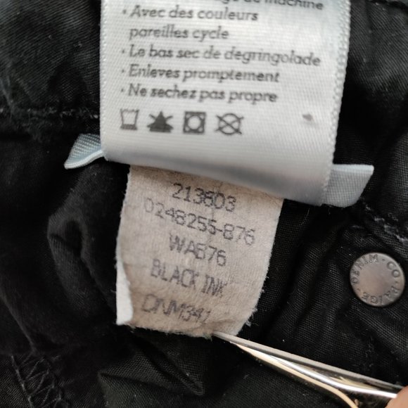 PAIGE Skyline Skinny Jeans in Black Ink Size 23 - Picture 9 of 14